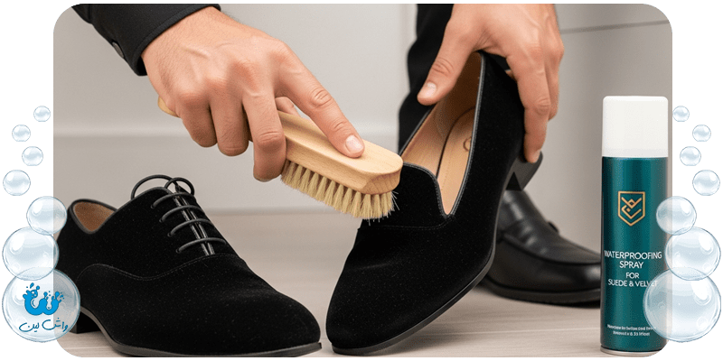 راه های نگهداری از کفش مخمل