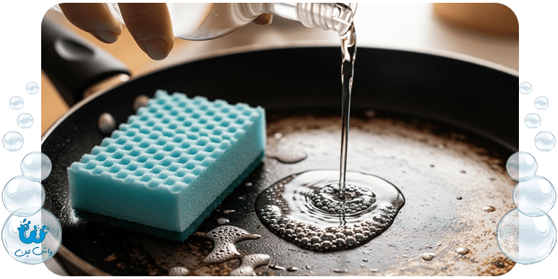 راه هایی برای پاک کردن پشت قابلمه و ماهیتابه