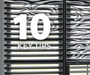 ۱۰ نکته کلیدی در شستن پرده زبرا