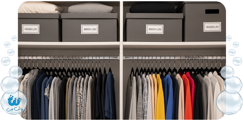 آموزش تا کردن لباس به روش ماری کوندو نظمدهی به کمد