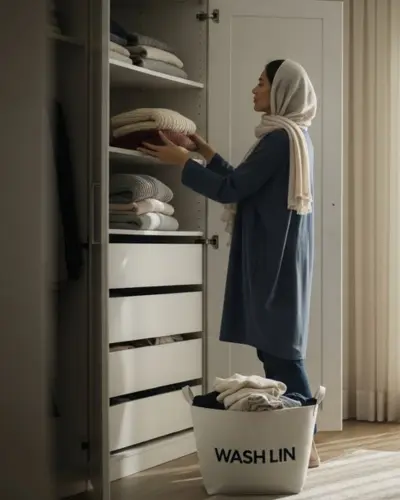 آموزش تا کردن لباس به روش ماری کوندو: نظم‌دهی به کمد