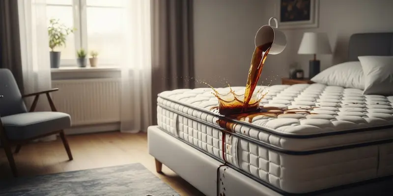 از بین بردن لکه روی تشک