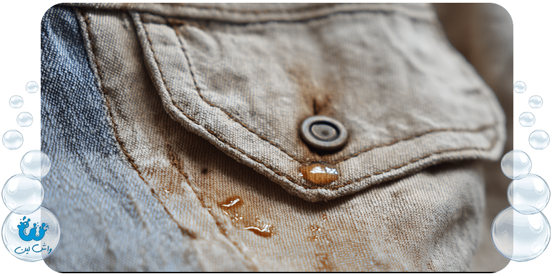 از بین بردن لکه چربی روی لباس