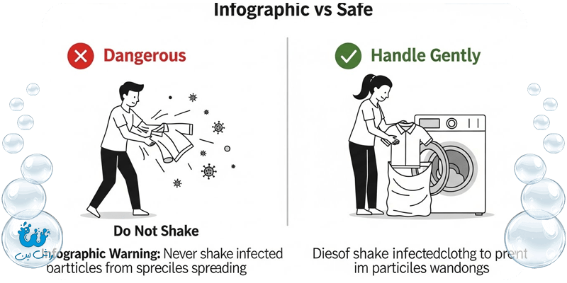 بهترین روش شستن لباس کرونایی