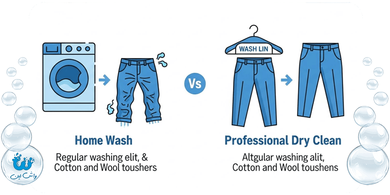 خشکشویی شلوار با خط اتوی لیزری جلوگیری از براق شدن پارچه