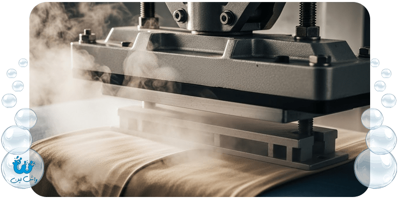 خشکشویی شلوار با خط اتوی لیزری جلوگیری از براق شدن پارچه