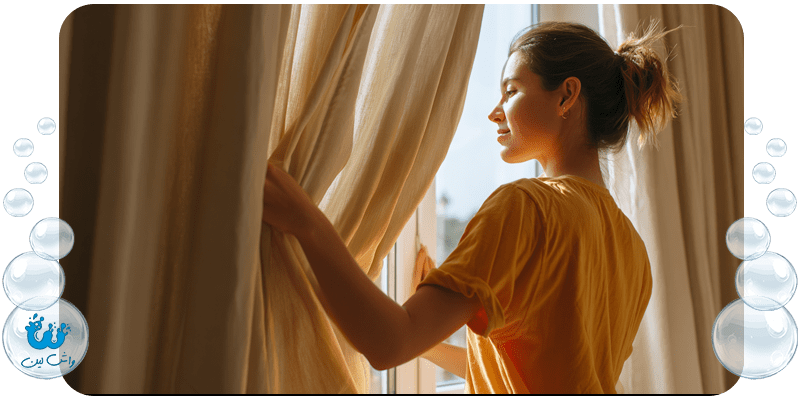 خشکشویی پرده بهتر است یا شستن آن با دست؟