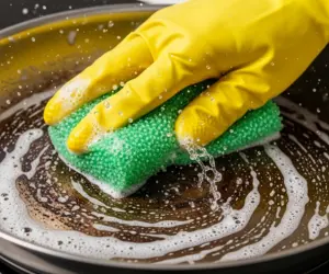 راه هایی برای پاک کردن پشت قابلمه و ماهیتابه