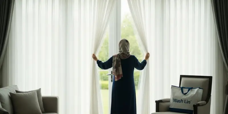 شستشو و خشکشویی پرده های سفید چگونه انجام می شود؟
