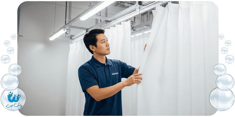 شستشو و خشکشویی پرده های سفید چگونه انجام می شود؟