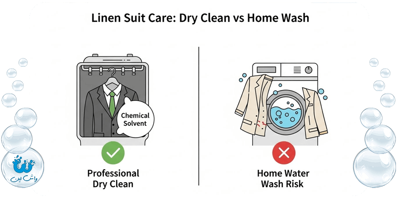 شستشو و خشکشویی کت و شلوارهای کتان چگونه انجام می شود؟