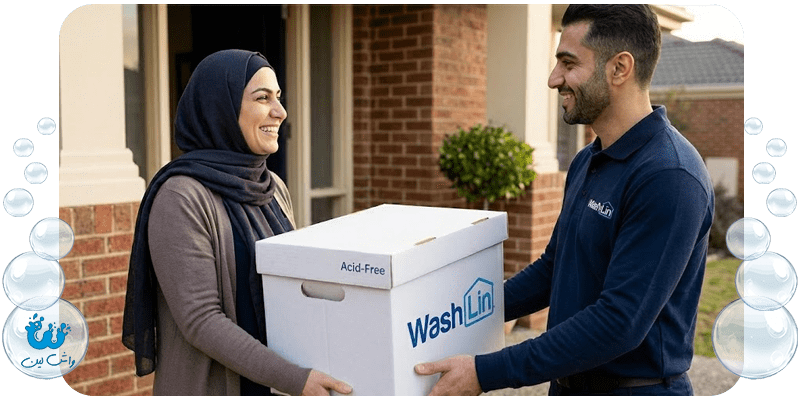 شستشوی لباس عروس در خانه