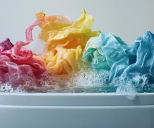 شستشوی لباس‌های پلاستیکی و شفاف