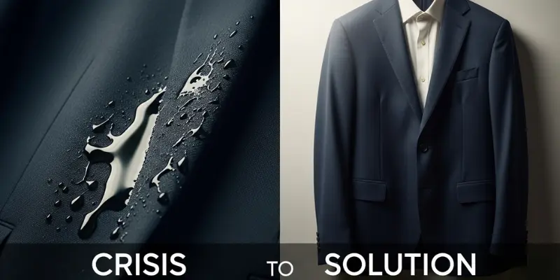 از بین بردن لکه روغن از روی کت