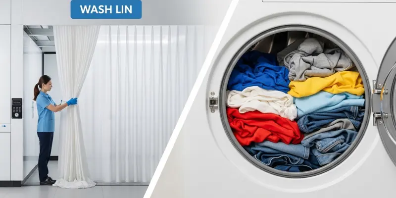 مقایسه شستشوی پرده و لباس؛ چرا نباید با هر دو یکسان رفتار کرد؟