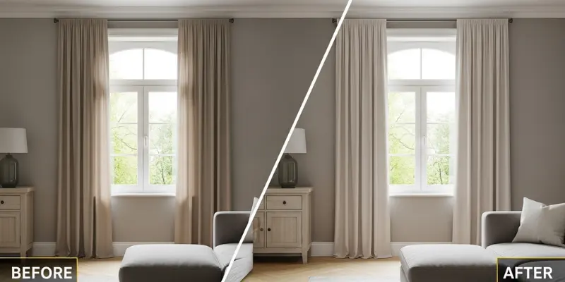 پرده شویی تخصصی | جلوگیری از تغییر رنگ پرده با واشلین