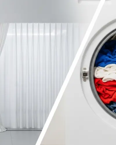 مقایسه شستشوی پرده و لباس؛ چرا نباید با هر دو یکسان رفتار کرد؟