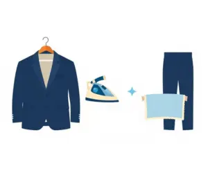 نحوه صحیح اتو کردن کت و شلوار