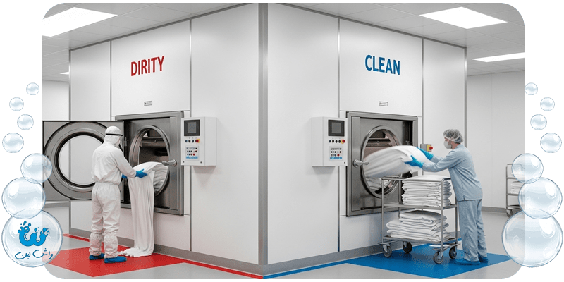 خشکشویی لباس بیمارستانی در تهران | ضدعفونی کامل با واشلین