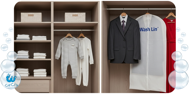 خشکشویی آنلاین لباس‌های نوزاد در فرشته: لطافت و پاکیزگی با واش‌لین