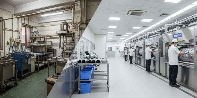 خشکشویی مدرن چیست و چه تفاوتی با سنتی دارد؟ | واشلین