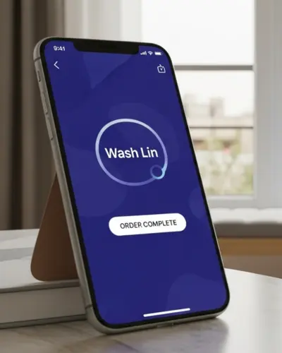 اپلیکیشن واشلین روی گوشی با پیام خشکشویی شبانه روزی: آیا در تهران واقعی است؟ | راهنمای واشلین
