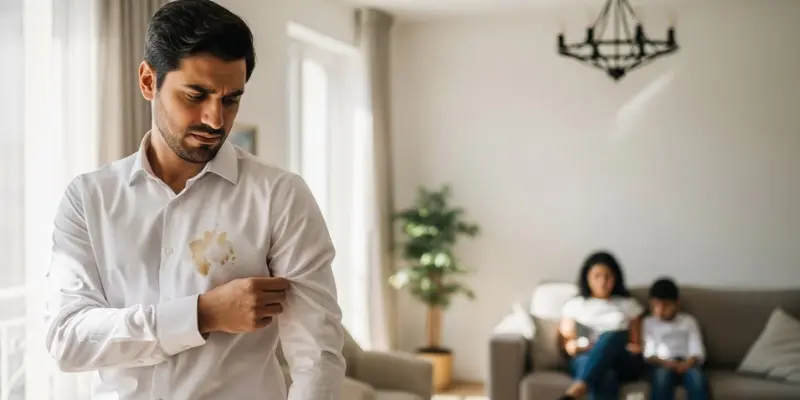 از بین بردن لکه سیاه روی لباس سفید؛ ۵ ترفند نجات‌بخش + راهکار فوری