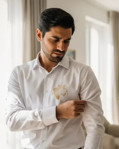 از بین بردن لکه سیاه روی لباس سفید؛ ۵ ترفند نجات‌بخش + راهکار فوری