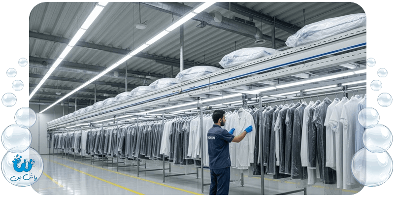 کارگاه اختصاصی و مکانیزه واش‌لین با سیستم‌های پیشرفته شستشو و حمل‌ونقل