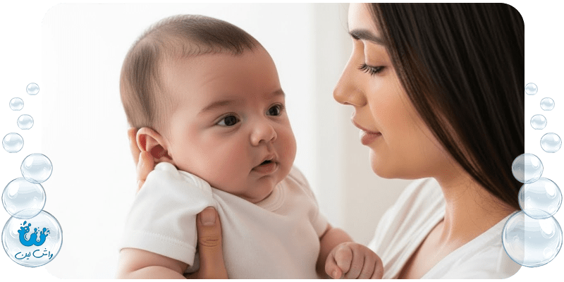شستشوی لباس نوزاد با مواد ضدحساسیت و ایمن برای پوست کودکان