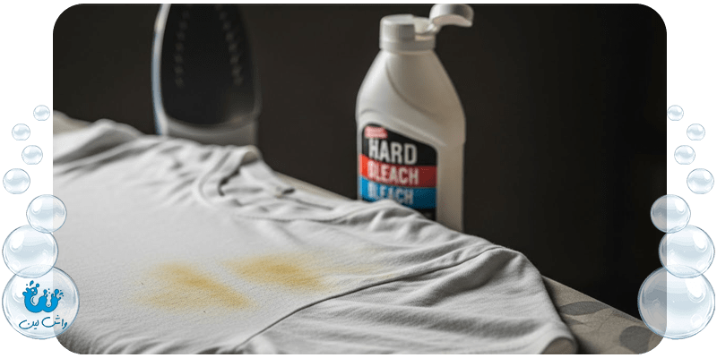 زرد شدن و پوسیدگی لباس سفید در اثر استفاده نادرست از وایتکس - اشتباهات رایج