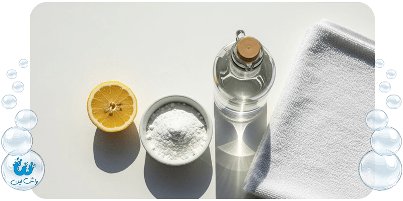 مواد طبیعی برای لکه بری لباس سفید: لیمو، جوش شیرین و سرکه