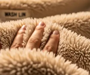 بافت نرم و لطیف پتوی گلبافت شسته شده در خشکشویی واش لین